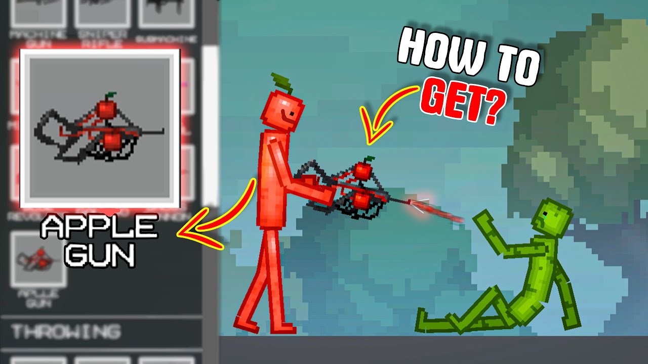 HOW TO GET a APPLE GUN?! [Melon Playground] - YouTube