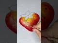 Aprenda pintar morango em 1 minuto