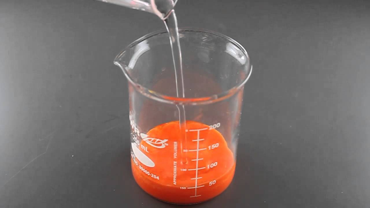 3 Adding potasium iodide to mercury nitrate and adding the suspension
