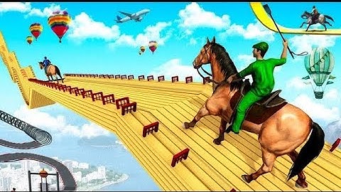 New Mega Robot horse Ramp stunts - Robot Horse Race Game 2020 with Impossible Ramps।Android gameplay