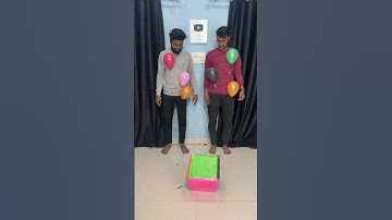 Roll Dice 🎲 With Multi Colour Pop Balloon Challenge #shorts