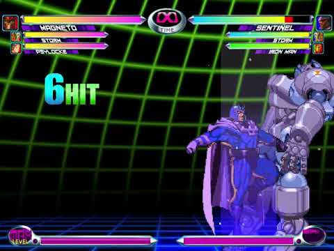 MvC2 - that ain't safe - Sentinel whiffed Rocket Punch (punish with Magneto)