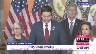 Congressman Gabe Evans joins House Leadership and GOP veterans to speak on the DHS shutdown