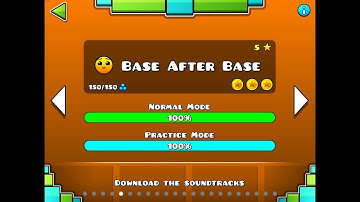 BASE AFTER BASE 100% ALL 3 COINS | GEOMETRY DASH