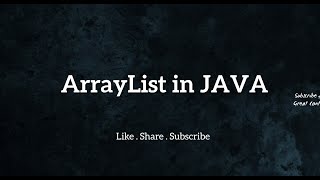 ArrayList in JAVA | ArrayList | Collections