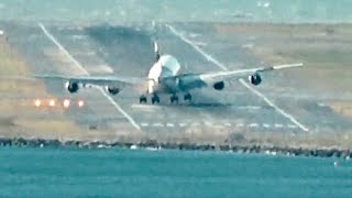 A380 Pilot Fights Crosswind