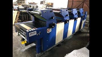 4 COLOR OFFSET PRINTING MACHINE UNITS TYPE 620X450MM SIZE ZR462II PAPER PRINTING TRIAL-ZONGRUI