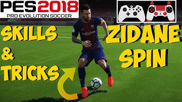 PES 2018 Skills & Tricks Tutorial | ZIDANE SPIN TUTORIAL | Auto Feint [ON] | Xbox PC PS4 PS3
