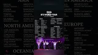 Bts World Tour In 2026