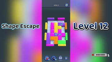 🔥 Shape Escape Level 12 Walkthrough | Can You Solve It? 🧠💥