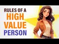 The 10 Rules of a High Value Person