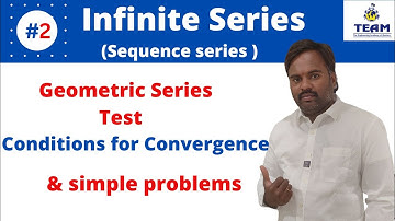 Geometric Series test  convergent and divergent /infinite series VIDEO-2