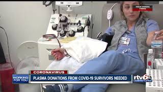 Plasma donations from COVID-19 survivors needed