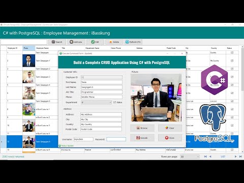 C# PostgreSQL การออกแบบฟอร์มใน Visual Studio 2022 (Part 4/4)