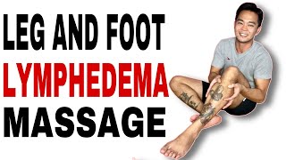 Leg and Foot Swelling Lymphedema Drainage Massage and Improve Blood Circulation