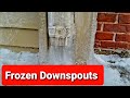 How & Why Downspouts Freeze in Northern Climates [ What to Do ] Gutter Drain, Roof Drain, Home DIY