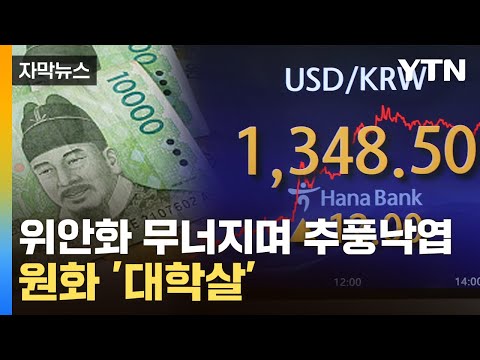   자막뉴스 킹달러에 원화 대학살 피바람 부는 시장 YTN