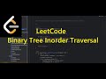 LeetCode Binary Tree Inorder Traversal (центрированный обход двоичного дерева)