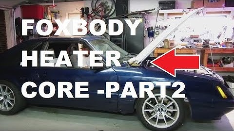 1986 Mustang GT Project - Heater Core Replacement - PART 2 - Install