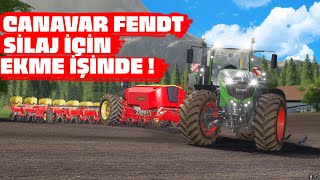 Canavar Fendt Si̇laj İçi̇n Ekme İşi̇nde Farming Simulator 2019 Türkçe Oynaniş