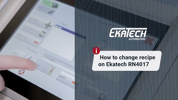 How to simply change the recipe on pallet nailing robot Ekatech RN4017