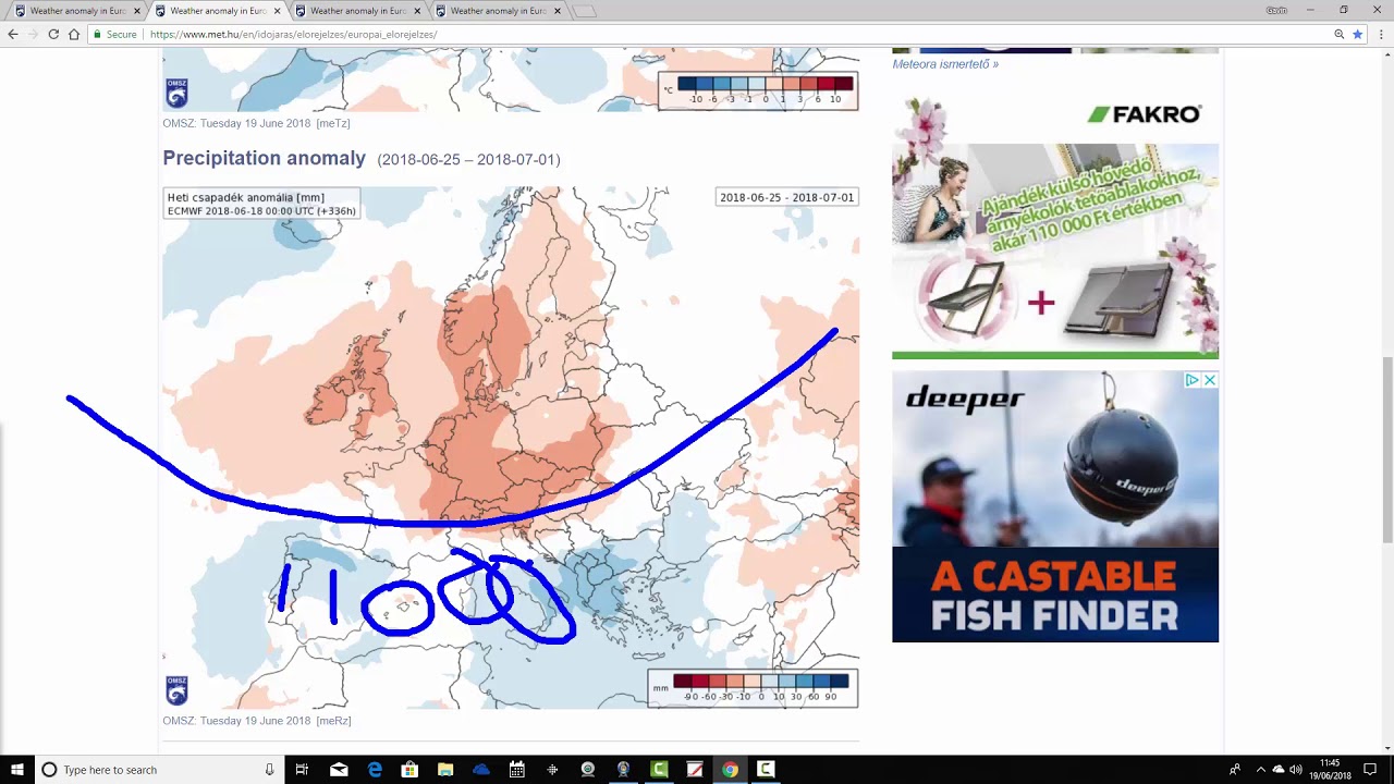 EC 30 Day Weather Forecast For UK & Europe 18th June To 15th July 2018 YouTube