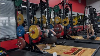 Rosemary easily squats 275 x 5 ATG. These are what squats should look like. #SquatQueen News