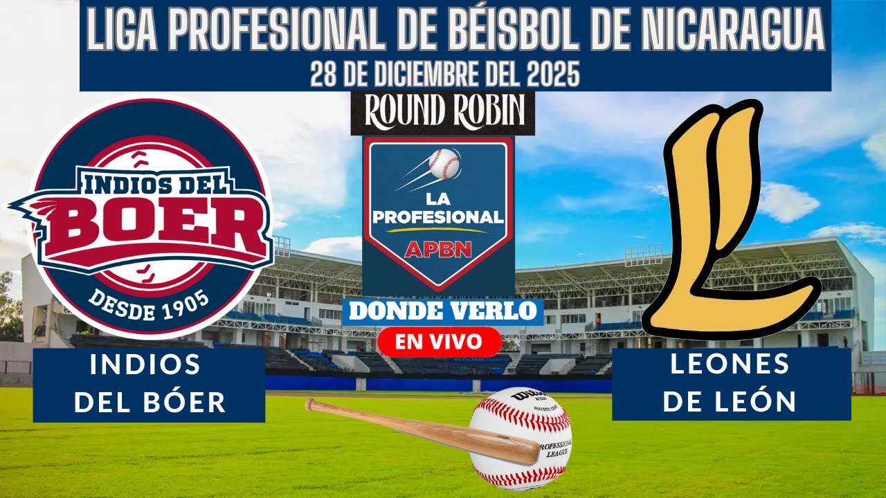 ⚾️Indios del Boer vs Leones de León⚾️Donde Verlo EN VIVO|Liga Profesional de Béisbol de Nicaragua