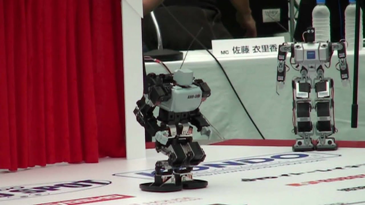 近藤科学「KHR-3」ジャンプデモ なめらかスロー録画 - YouTube