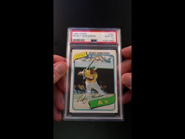 1980 Topps Rickey Henderson Rookie Rc 482 Psa 10 Gem Mint Pwcc Ends April 10th 2019 Youtube