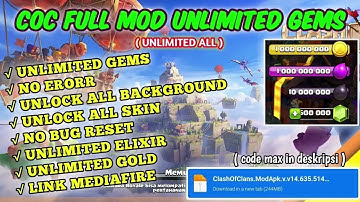 Clash Of Clans Mod Apk 16 253 25 Gameplay COC Hack   Unlimited Gems & Unlimited Resources  COC MOD