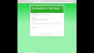 How to Install Shareaholic on Blogger