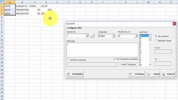 How to Send SMS from Microsoft Excel - Sms Gateway Center SMS Plugin