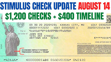 Second Stimulus Check Update| $1,200 + $400 TIMELINE
