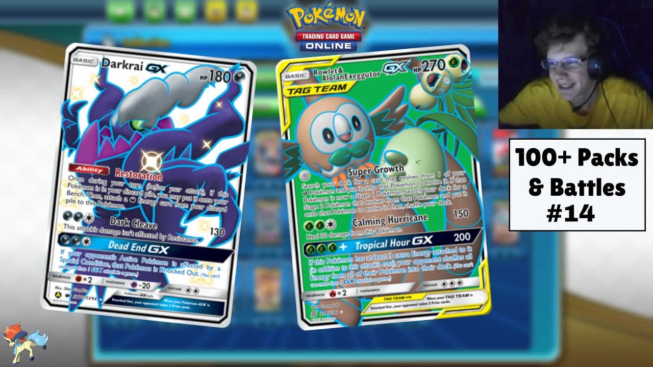 Opening 100+ Pokemon Packs! + Battles PTCGO 14 YouTube