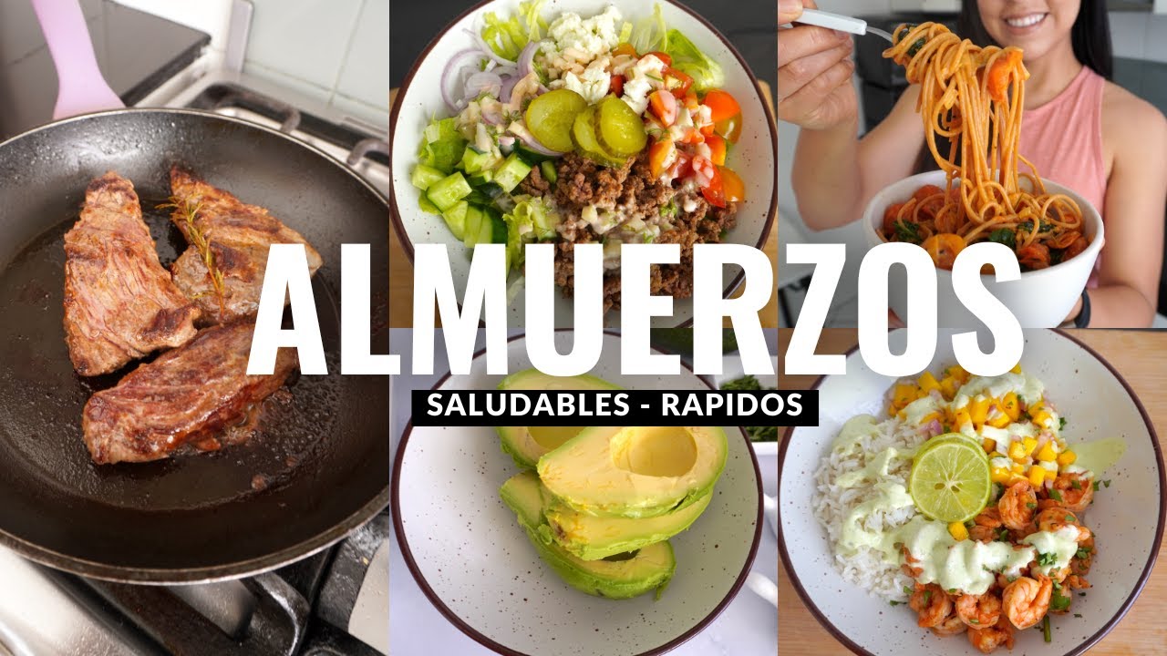 5 Almuerzos Rápidos, Ricos y Saludables | Michela Perleche - YouTube