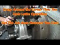 Stunt Lathe Work No Clearance Around a Corner Machining.