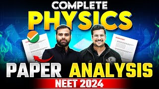 Complete PHYSICS Paper Analysis || NEET 2024 🔥