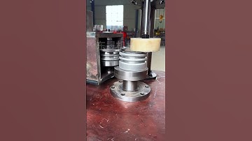 Aluminum tube rib groove pressing grooving machine #rib machine