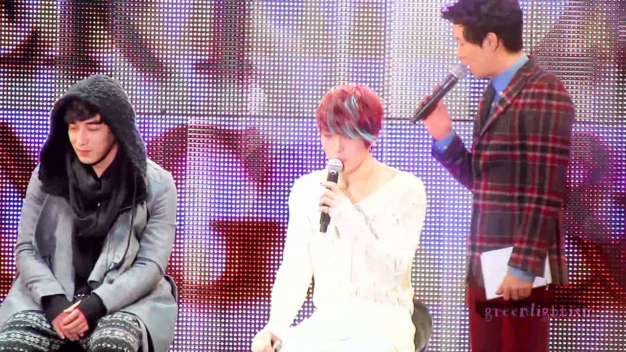 130127 JYJ Jaejoong Mini Concert & FM in Seoul - MC Jaejoong Acting with Chin Yi-Han