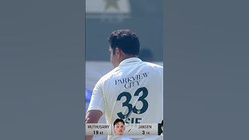 😲 What just happened? Jansen charges down to Asif Afridi, then decides to leave it mid-shot 😅