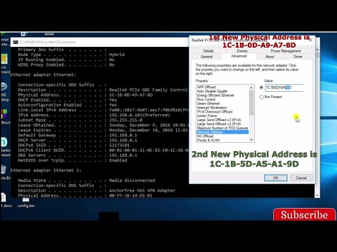 How to Change a Computer's Mac Address in Windows