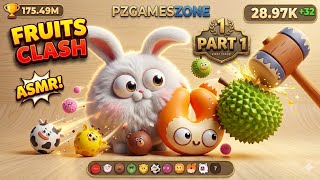 Fruits Clash | Most Relaxing Fruit Clash Ever | Relaxing ASMR Gameplay #1 | PZGamesZone #pzgameszone screenshot 3