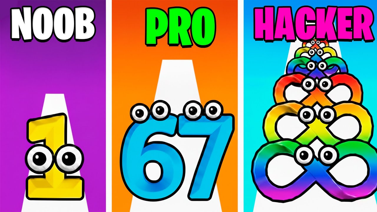 CRIEI UM NÚMERO DE NÍVEL MÁXIMO INFINITO NO NUMBER MERGE RUN!