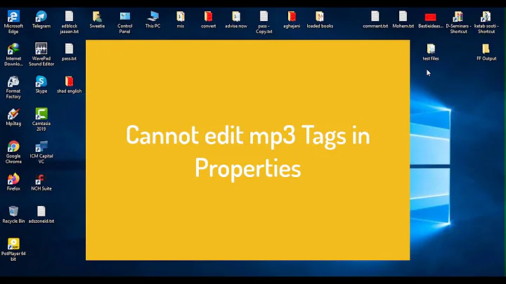 MP3 files can't be edited in the details pane or properties | SOLVED