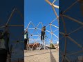 3v dome assembly using brackets from thunder domes dome geodesic diy art geodesicdome