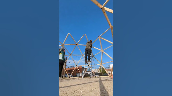 3V dome assembly using brackets from Thunder Domes #dome #geodesic #diy #art #geodesicdome