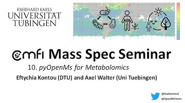 CMFI Mass Spec Seminar #10 - Metabolomics Data Analysis with pyOpenMS