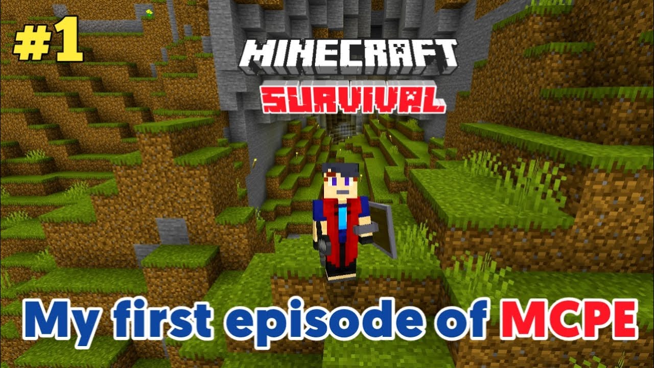 My first Survival series in MCPE || #1 || - YouTube