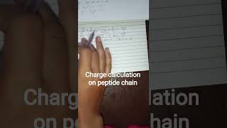 how to calculate charge on peptide chain 🤔